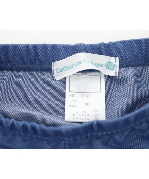 Catherine Cottage（キャサリンコテージ）の「デニムライクリボンレギンス（レギンス/スパッツ・キッズ・ライトブルー/ブラック/インディゴブルー/ブルー・90/100/110/120/130/140/150）」の13枚目の写真