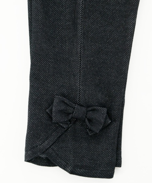 Catherine Cottage（キャサリンコテージ）の「デニムライクリボンレギンス（レギンス/スパッツ・キッズ・ライトブルー/ブラック/インディゴブルー/ブルー・90/100/110/120/130/140/150）」の7枚目の写真