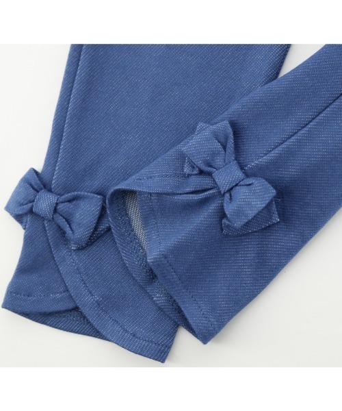 Catherine Cottage（キャサリンコテージ）の「デニムライクリボンレギンス（レギンス/スパッツ・キッズ・ライトブルー/ブラック/インディゴブルー/ブルー・90/100/110/120/130/140/150）」の12枚目の写真