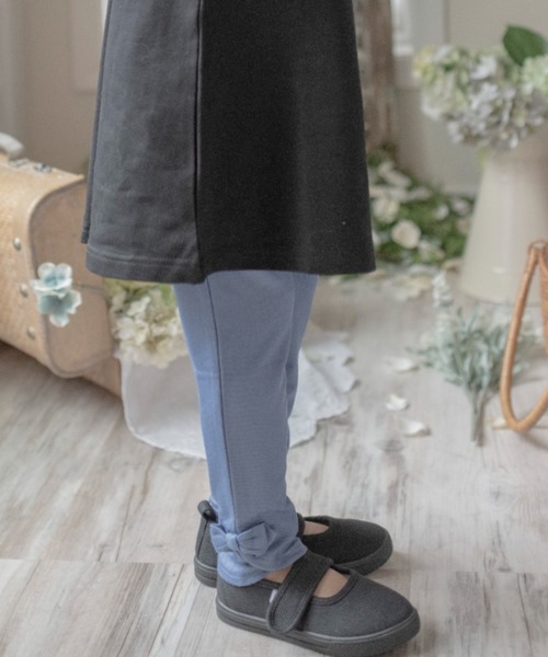 Catherine Cottage（キャサリンコテージ）の「デニムライクリボンレギンス（レギンス/スパッツ・キッズ・ライトブルー/ブラック/インディゴブルー/ブルー・90/100/110/120/130/140/150）」の15枚目の写真