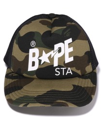 A BATHING APE（アベイシングエイプ）の「1ST CAMO BAPE STA MESH CAP