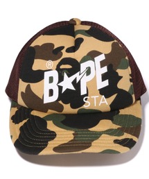 アベイシングエイプ 1ST CAMO SHARK MESH CAP YELLOW アベイシングエイプ 1ST CAMO SHARK MESH CAP YELLOW