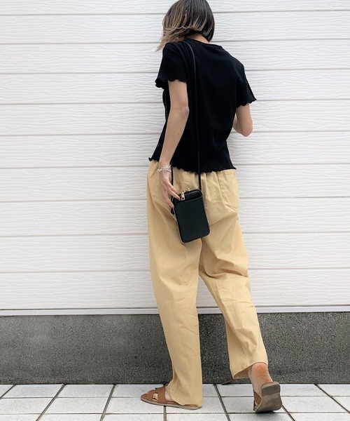 Q(キュー)の「サーマル半袖T(Tシャツ/カットソー・レディース・ライトブルー/ブラック/レモンイエロー・MEDIUM)」の7枚目の写真