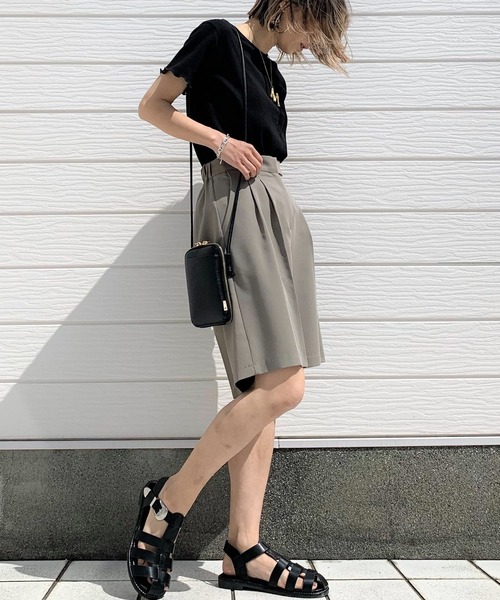 Q(キュー)の「サーマル半袖T(Tシャツ/カットソー・レディース・ライトブルー/ブラック/レモンイエロー・MEDIUM)」の10枚目の写真