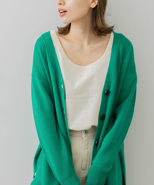 URBAN RESEARCH Sonny Label(アーバンリサーチサニーレーベル)の「USAコットンタンクトップ(Tシャツ/カットソー・レディース・オフホワイト/ライトピンク/ブラック/ブラウン・FREE)」の2枚目の写真