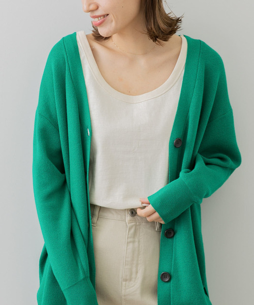 URBAN RESEARCH Sonny Label(アーバンリサーチサニーレーベル)の「USAコットンタンクトップ(Tシャツ/カットソー・レディース・オフホワイト/ライトピンク/ブラック/ブラウン・FREE)」の9枚目の写真