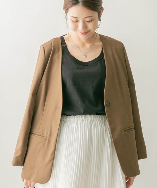 URBAN RESEARCH Sonny Label(アーバンリサーチサニーレーベル)の「USAコットンタンクトップ(Tシャツ/カットソー・レディース・オフホワイト/ライトピンク/ブラック/ブラウン・FREE)」の13枚目の写真