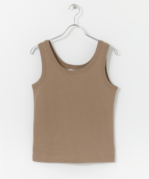 URBAN RESEARCH Sonny Label(アーバンリサーチサニーレーベル)の「USAコットンタンクトップ(Tシャツ/カットソー・レディース・オフホワイト/ライトピンク/ブラック/ブラウン・FREE)」の10枚目の写真