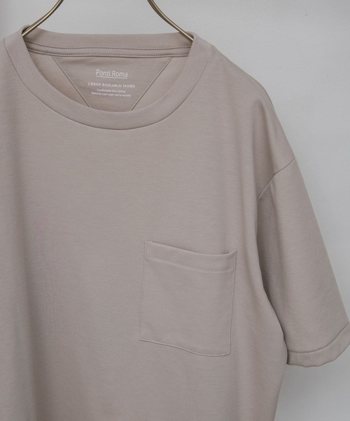 URBAN RESEARCH DOORS（アーバンリサーチドアーズ）の「ポンチポケットTシャツ（Tシャツ/カットソー・メンズ・ホワイト/グリーン系その他/スミクロ/ゴールド/ブルー系その他/ネイビー/ピンク/グリーン・36/42/40/38）」の7枚目の写真