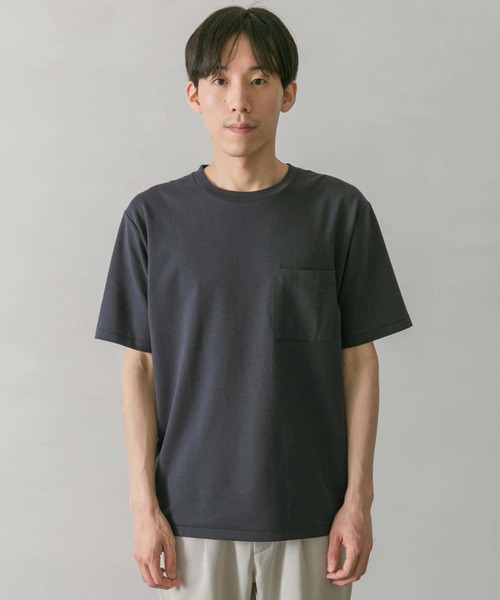 URBAN RESEARCH DOORS（アーバンリサーチドアーズ）の「ポンチポケットTシャツ（Tシャツ/カットソー・メンズ・ホワイト/グリーン系その他/スミクロ/ゴールド/ブルー系その他/ネイビー/ピンク/グリーン・36/42/40/38）」の9枚目の写真