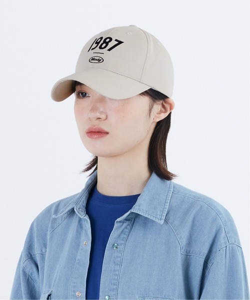 87mm（87mm）の「【87MM / Mmlg】19MG BALLCAP / パルチムエムエム MMLG 19MG ロゴ ベースボールキャップ（キャップ・レディース・ブラック/ベージュ・FREE）」の2枚目の写真
