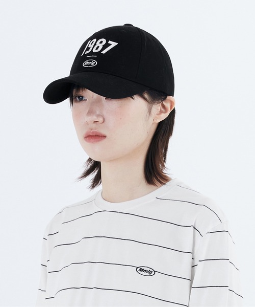 87mm（87mm）の「【87MM / Mmlg】19MG BALLCAP / パルチムエムエム MMLG 19MG ロゴ ベースボールキャップ（キャップ・レディース・ブラック/ベージュ・FREE）」の6枚目の写真