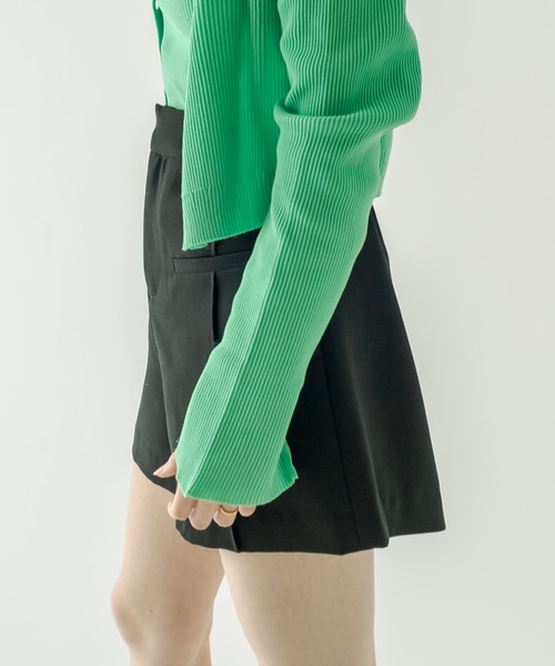 mystic（ミスティック）の「ハイウエストショートパンツ（その他パンツ・レディース・ブラック/アイボリー・1/2）」の14枚目の写真