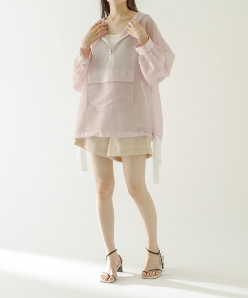 mystic（ミスティック）の「ハイウエストショートパンツ（その他パンツ・レディース・ブラック/アイボリー・1/2）」の3枚目の写真