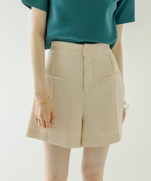 mystic（ミスティック）の「ハイウエストショートパンツ（その他パンツ・レディース・ブラック/アイボリー・1/2）」の5枚目の写真