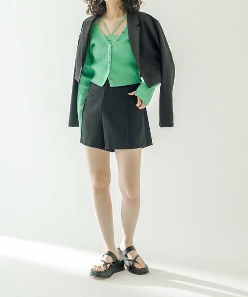 mystic（ミスティック）の「ハイウエストショートパンツ（その他パンツ・レディース・ブラック/アイボリー・1/2）」の20枚目の写真