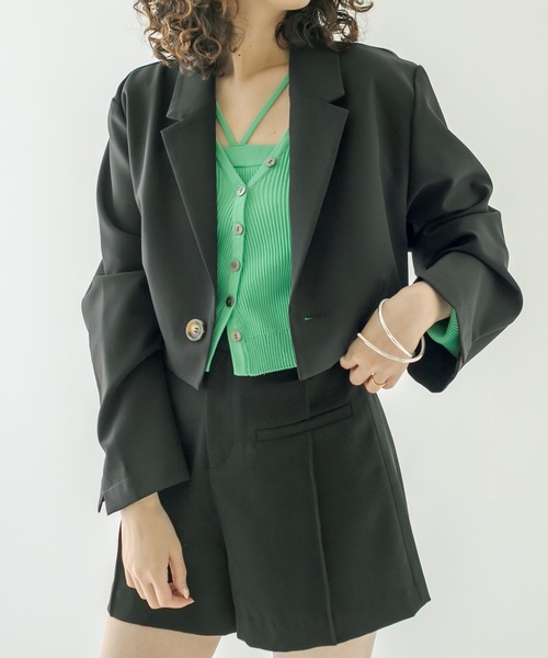 mystic（ミスティック）の「ハイウエストショートパンツ（その他パンツ・レディース・ブラック/アイボリー・1/2）」の7枚目の写真