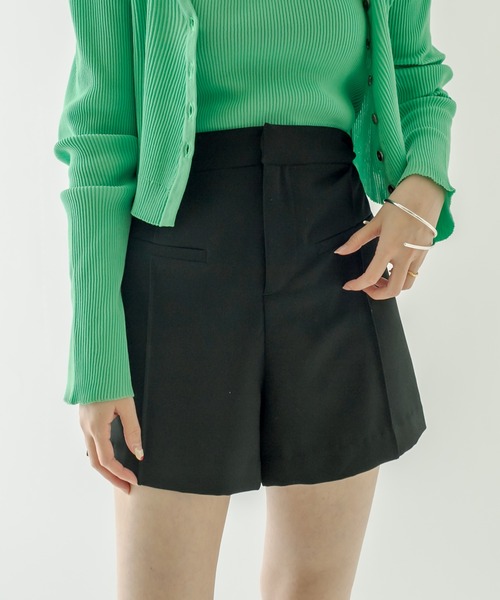 mystic（ミスティック）の「ハイウエストショートパンツ（その他パンツ・レディース・ブラック/アイボリー・1/2）」の12枚目の写真