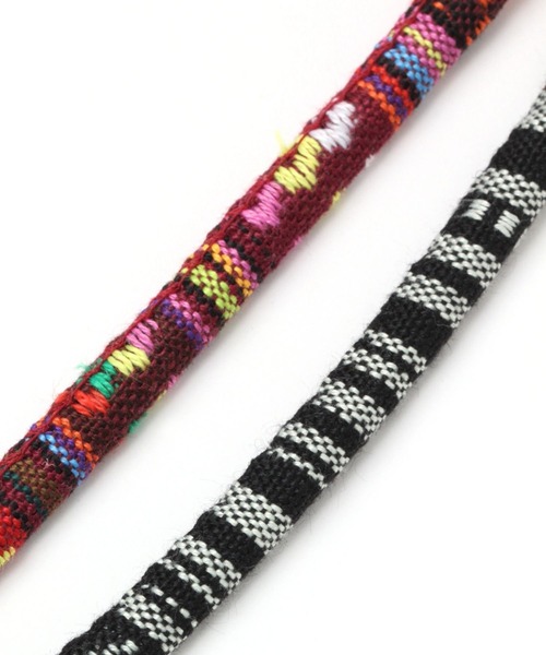 BAYFLOW(ベイフロー)の「ミックスカラーグラスコード(チャーム・メンズ・ブラック/ブラウン・FREE)」の7枚目の写真