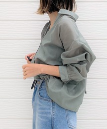 Q | コットンボイルスキッパーシャツ(シャツ/ブラウス)