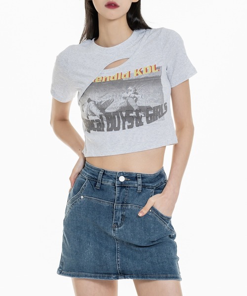 FOLLOWIN（フォロウィン）の「ユニークポケットキャロットミニスカート（デニムスカート・レディース・ライトブルー/ブラック/カーキ/ブルー・S/M）」の16枚目の写真