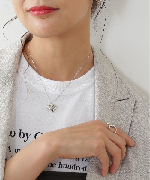 N.（N. Natural Beauty Basic）（エヌエヌナチュラルビューティーベーシック）の「ハートモチーフネックレス（ネックレス・レディース・シルバー/ゴールド・FREE）」の2枚目の写真