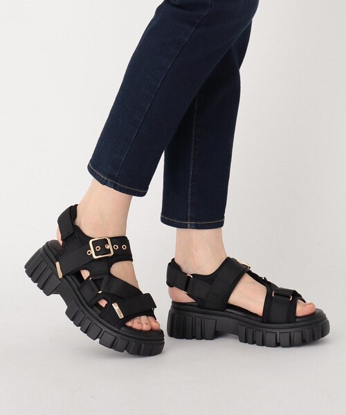 cs T&P（シーエスティーアンドピー）の「厚底スポサン（サンダル・レディース・ブラック/アイボリー・L/M/S）」の6枚目の写真