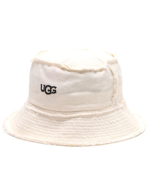 UGG（アグ）の「UGG@mos ロゴ刺繍 フリンジハット（ハット・レディース・ホワイト/ブラック/ブルー・FREE）」の11枚目の写真
