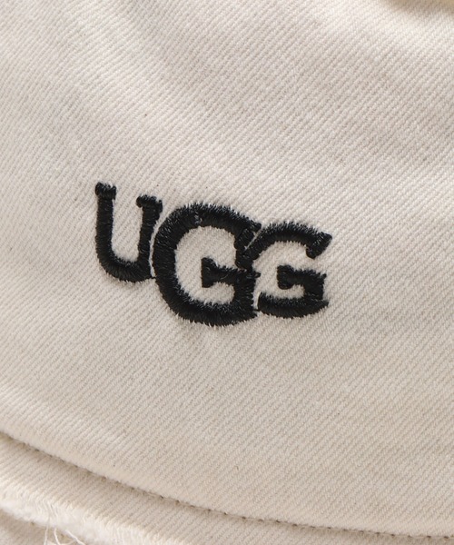 UGG（アグ）の「UGG@mos ロゴ刺繍 フリンジハット（ハット・レディース・ホワイト/ブラック/ブルー・FREE）」の15枚目の写真