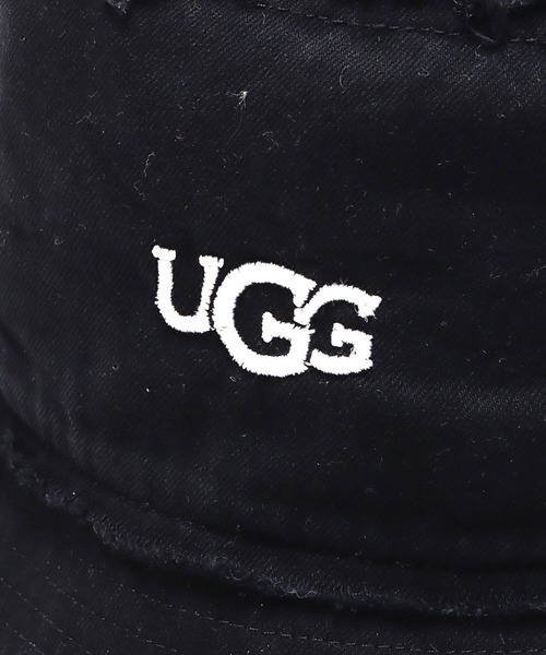 UGG（アグ）の「UGG@mos ロゴ刺繍 フリンジハット（ハット・レディース・ホワイト/ブラック/ブルー・FREE）」の22枚目の写真
