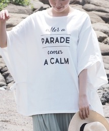 AMERICAN FUDGE サイドリボンプリントTシャツ