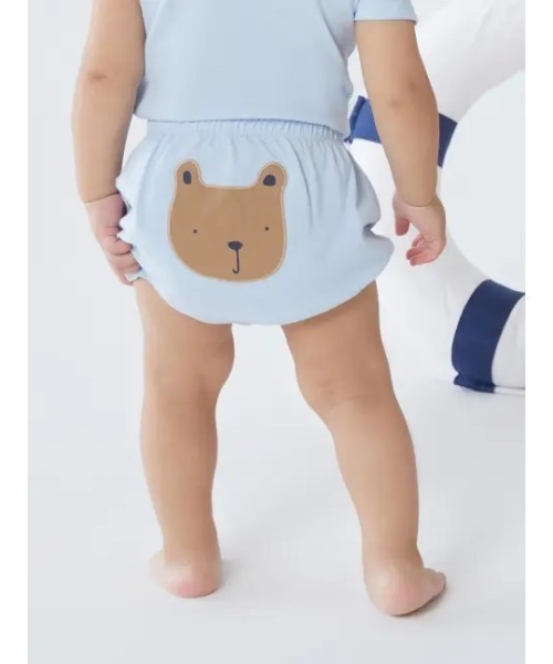 GAP(ギャップ)の「ブラナンベア バブルショートパンツ(その他パンツ・キッズ・ネイビー/グレー/イエロー/ブルー/アイボリー・6-12M/12-18M/3-6M/18-24M)」の1枚目の写真