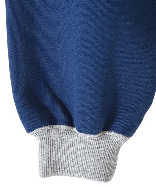 VOTE MAKE NEW CLOTHES（ボートメイクニュークローズ）の「VOTE MAKE NEW CLOTHES / ヴォート メイク ニュークローズ：P.E. VM CREW：21FW-0007[WAX]（スウェット・メンズ・ネイビー・L/M）」の9枚目の写真