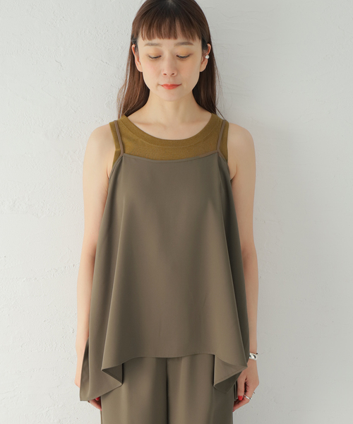 JOURNAL STANDARD（ジャーナルスタンダード）の「クリアツイルキャミソールプルオーバー（キャミソール・レディース・ブラック/ブラウン系その他・FREE）」の4枚目の写真