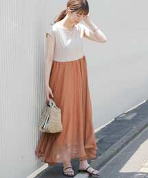 URBAN RESEARCH Sonny Label | 『WEB限定』シャイニーシフォンドッキングワンピース(ワンピース)