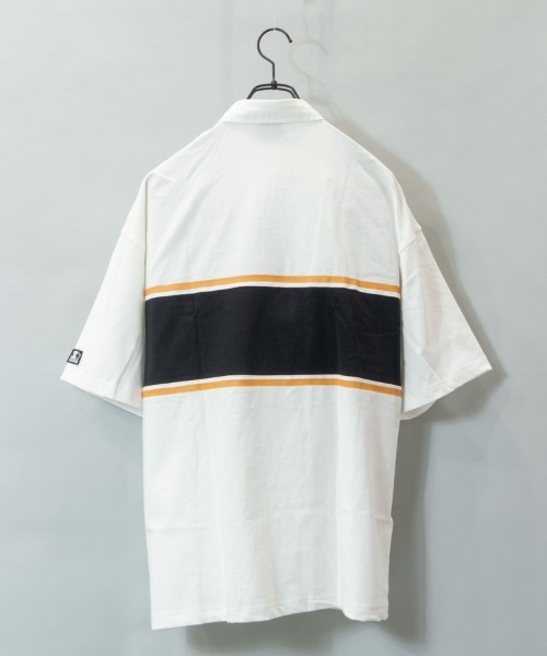 STARTER（スターター）の「JE-STARTER.ラガーポロシャツ（ポロシャツ・メンズ・ホワイト/ブラック/グリーン・M/L）」の4枚目の写真