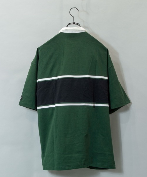 STARTER（スターター）の「JE-STARTER.ラガーポロシャツ（ポロシャツ・メンズ・ホワイト/ブラック/グリーン・M/L）」の6枚目の写真