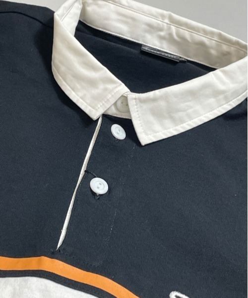 STARTER（スターター）の「JE-STARTER.ラガーポロシャツ（ポロシャツ・メンズ・ホワイト/ブラック/グリーン・M/L）」の7枚目の写真