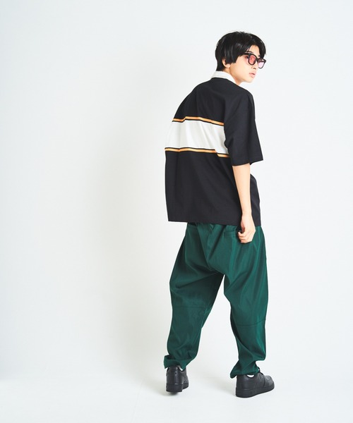 STARTER（スターター）の「JE-STARTER.ラガーポロシャツ（ポロシャツ・メンズ・ホワイト/ブラック/グリーン・M/L）」の10枚目の写真