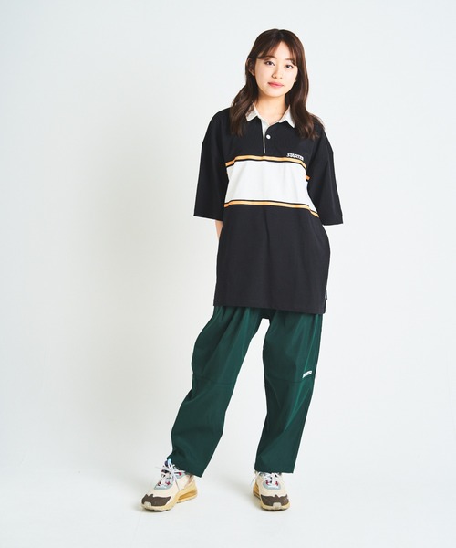STARTER（スターター）の「JE-STARTER.ラガーポロシャツ（ポロシャツ・メンズ・ホワイト/ブラック/グリーン・M/L）」の12枚目の写真