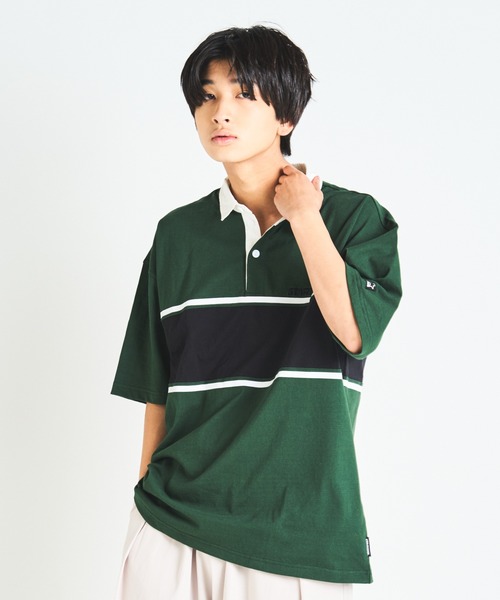 STARTER（スターター）の「JE-STARTER.ラガーポロシャツ（ポロシャツ・メンズ・ホワイト/ブラック/グリーン・M/L）」の16枚目の写真