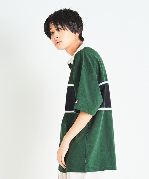 STARTER（スターター）の「JE-STARTER.ラガーポロシャツ（ポロシャツ・メンズ・ホワイト/ブラック/グリーン・M/L）」の17枚目の写真