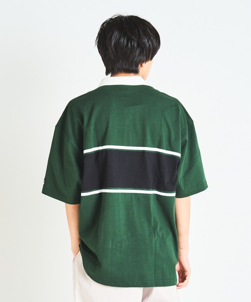 STARTER（スターター）の「JE-STARTER.ラガーポロシャツ（ポロシャツ・メンズ・ホワイト/ブラック/グリーン・M/L）」の20枚目の写真