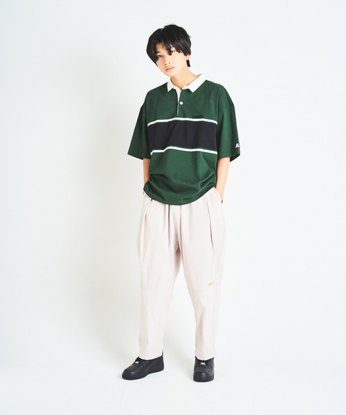 STARTER（スターター）の「JE-STARTER.ラガーポロシャツ（ポロシャツ・メンズ・ホワイト/ブラック/グリーン・M/L）」の22枚目の写真