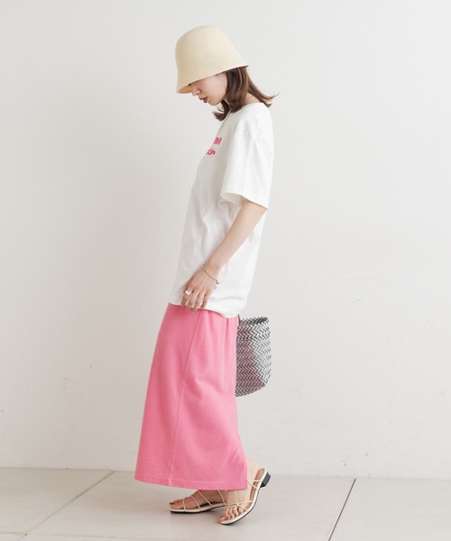 Kastane（カスタネ）の「make a brighter ロゴTee（Tシャツ/カットソー・レディース・ピンク/ライトグレー/ベージュ/オフホワイト・M）」の16枚目の写真