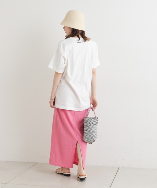 Kastane（カスタネ）の「make a brighter ロゴTee（Tシャツ/カットソー・レディース・ピンク/ライトグレー/ベージュ/オフホワイト・M）」の17枚目の写真