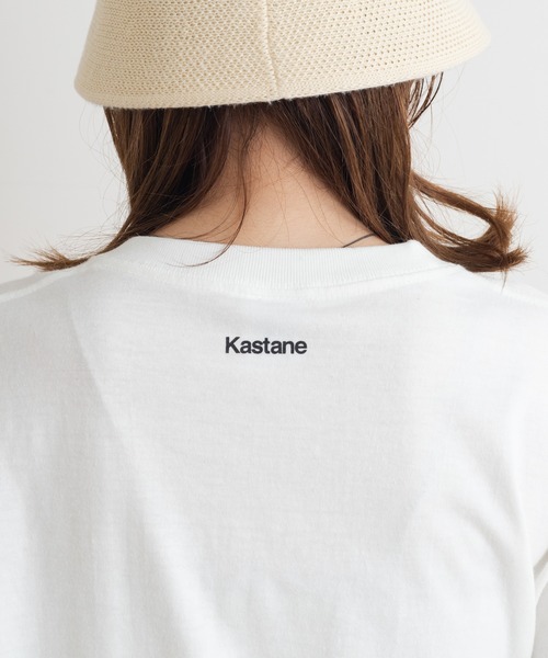 Kastane（カスタネ）の「make a brighter ロゴTee（Tシャツ/カットソー・レディース・ピンク/ライトグレー/ベージュ/オフホワイト・M）」の10枚目の写真