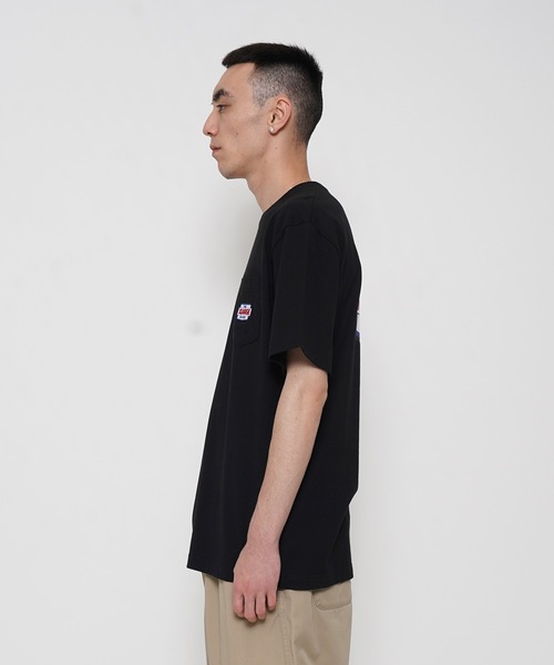 XLARGE 半袖シャツ メンズ XLARGE ZIP UP S⁄S WORK SHIRT 101252014001 ジップアップショート