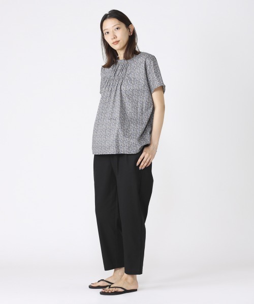 NIMES(ニーム)の「コットンリネンクロップド(その他パンツ・レディース・ブラック/オフホワイト/サックスブルー・1/0)」の12枚目の写真