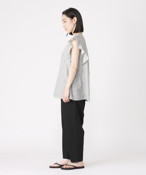 NIMES(ニーム)の「コットンリネンクロップド(その他パンツ・レディース・ブラック/オフホワイト/サックスブルー・1/0)」の15枚目の写真